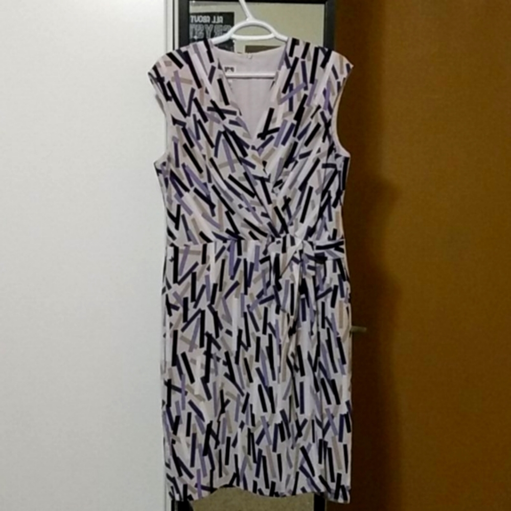 Anne Klein Multicolored Wrap Dress